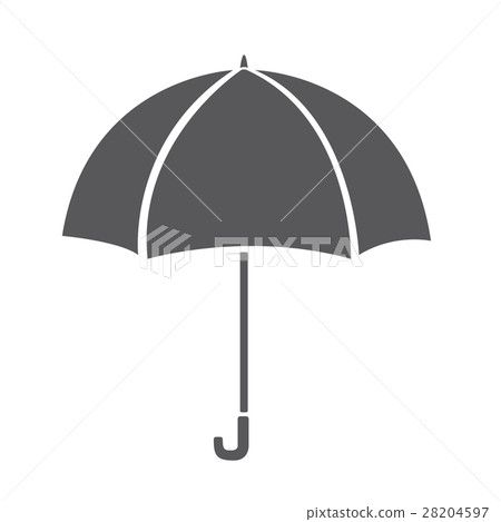 Grey Umbrella icon. Grey Umbrella icon. 28204597
