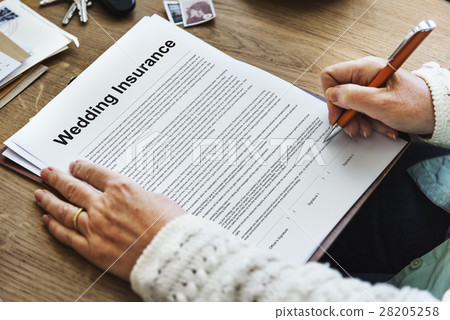 Wedding Insurance Purchase Sales Agreement Concept Wedding Insurance Purchase Sales Agreement Concept 28205258