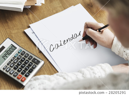 Weekly Planner Calendar List Schedule Strategy Concept 28205291