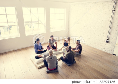 Health Wellness Massage Training Concept Health Wellness Massage Training Concept 28205426