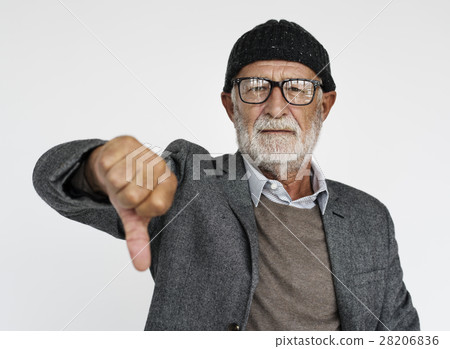 Man Serious Studio Portrait Concept 28206836