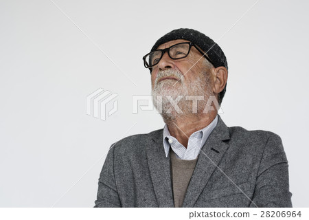 Man Serious Studio Portrait Concept Man Serious Studio Portrait Concept 28206964