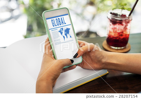 Global Worldwide Map Marketing Concept Global Worldwide Map Marketing Concept 28207154