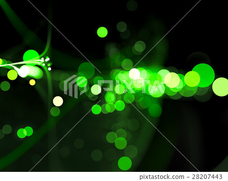 Chaos bubbles bokeh - abstract digitally generated 28207443