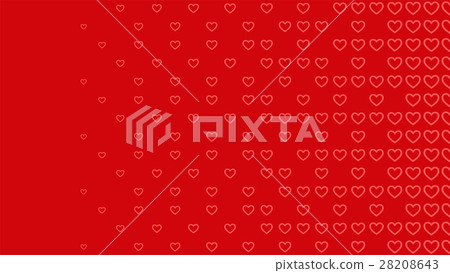 Halftone pattern background, heart shapes, vintage 28208643