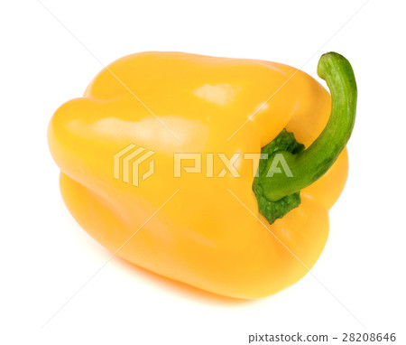 yellow sweet pepper isolated on white background yellow sweet pepper isolated on white background 28208646
