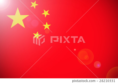 China national flag 3D illustration symbol. China national flag 3D illustration symbol. 28210331