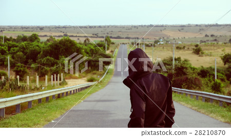 man look forward on the way, successful life 28210870