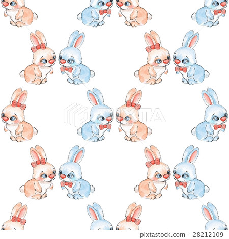 Cartoon bunny. Seamless pattern 1 Cartoon bunny. Seamless pattern 1 28212109