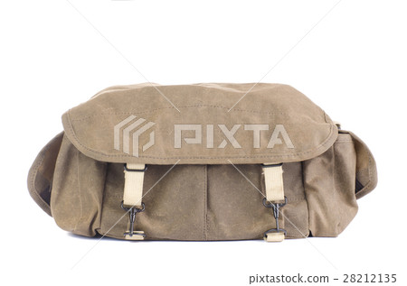Vintage, leather bag on a white background. Vintage, leather bag on a white background. 28212135