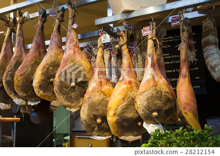 Jamon traditional meat in spanish cuisine. 28212154