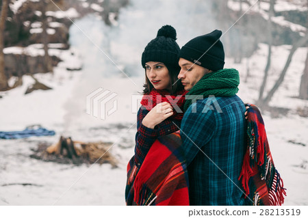 Guy and girl at a picnic. Guy and girl at a picnic. 28213519
