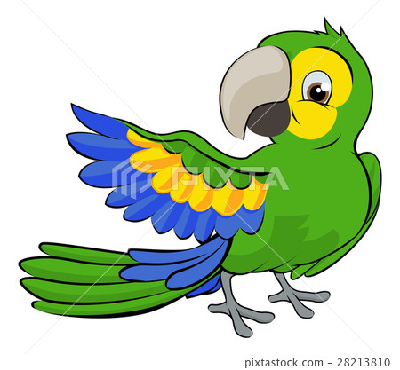 Cartoon Parrot Mascot 28213810