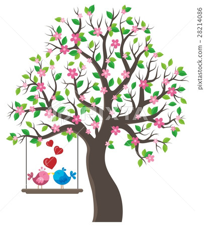 Tree with Valentine birds theme 1 28214086