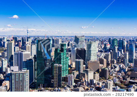 從六本木新城和東京天空樹的虎之門景觀周圍的城市景觀 28217490