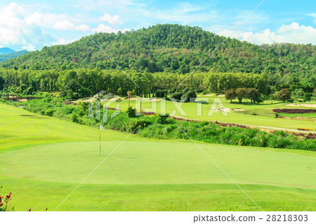 Golf course landscape Golf course landscape 28218303