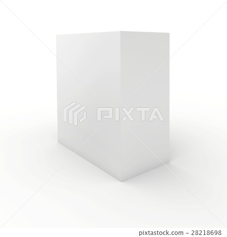 Blank cardboard package box on white background. 28218698