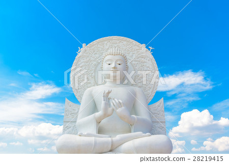 Big White Buddha image in Saraburi, Thailand. 28219415