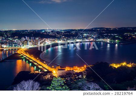 Night view from Enoshima Sea Candle (Fujisawa City, Kanagawa Prefecture) Night view from Enoshima Sea Candle (Fujisawa City, Kanagawa Prefecture) 28219764