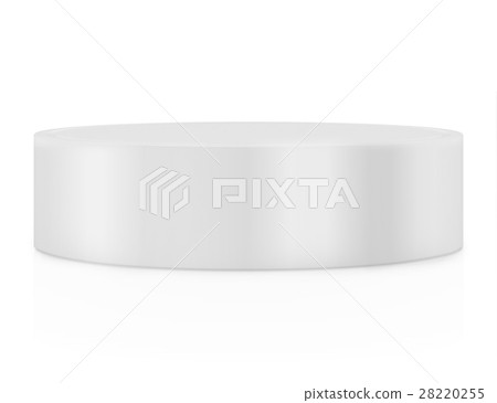 Empty round pedestal for display. Platform design 28220255