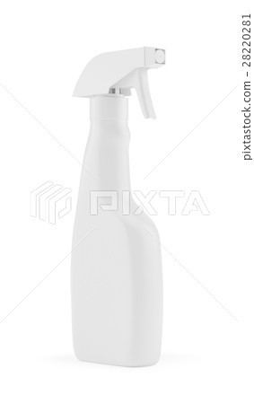 White blank plastic spray detergent bottle White blank plastic spray detergent bottle 28220281