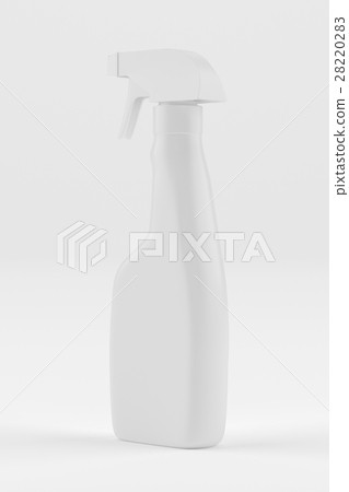 White blank plastic spray detergent bottle White blank plastic spray detergent bottle 28220283