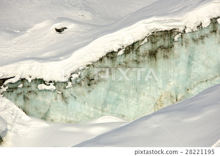 Glacier in the mountains with blue sky 28221195