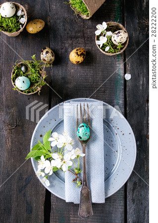 Colorful Easter quail eggs Colorful Easter quail eggs 28222200