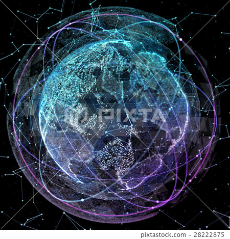 Abstract map of the global network 28222875