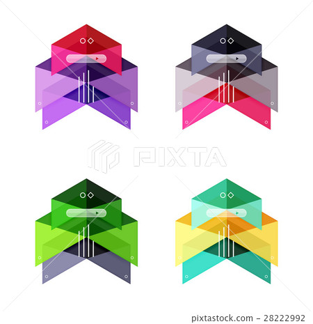 Vector arrow infographics business templates set Vector arrow infographics business templates set 28222992