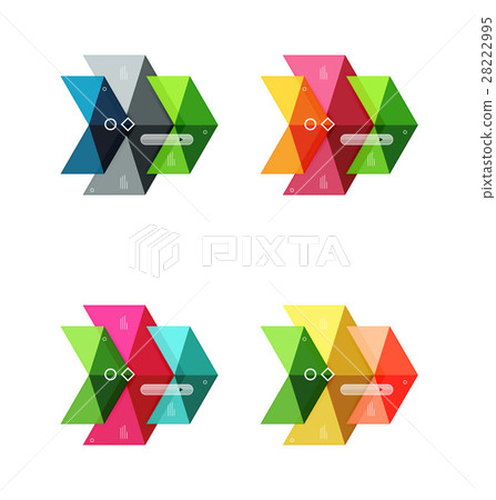 Vector arrow infographics business templates set Vector arrow infographics business templates set 28222995