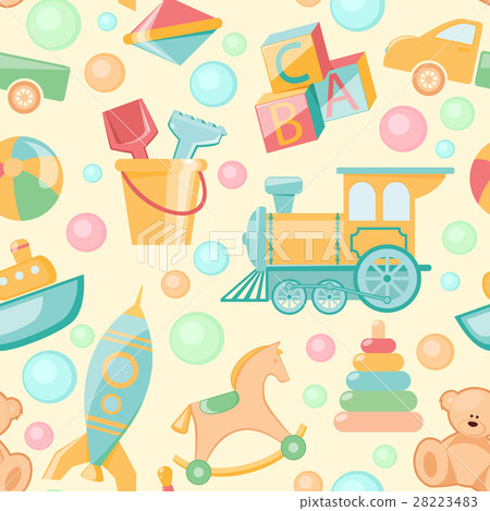 Toys seamless pattern 28223483