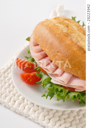 fresh sandwich with ham 28223942