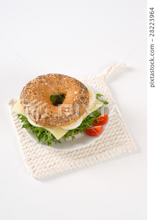bagel sandwich with eggs and cheese bagel sandwich with eggs and cheese 28223964