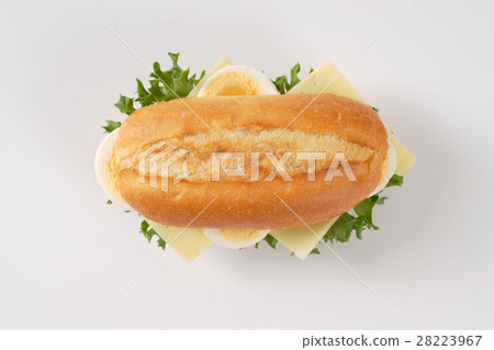 sandwich with eggs and cheese 28223967