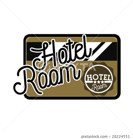 Color vintage hotel emblem 28224551