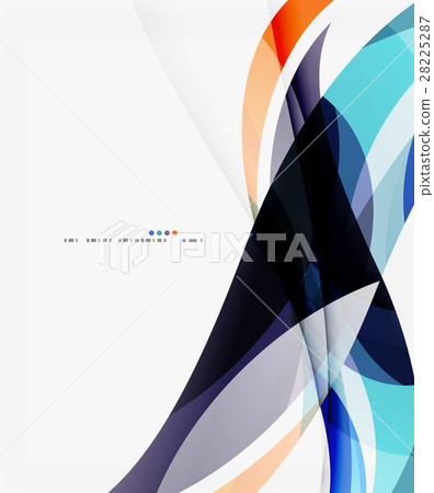 Modern geometric wavy shapes on light Modern geometric wavy shapes on light 28225287