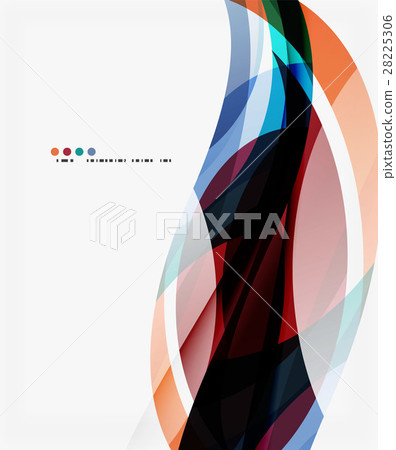 Modern geometric wavy shapes on light Modern geometric wavy shapes on light 28225306
