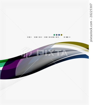 Modern geometric wavy shapes on light Modern geometric wavy shapes on light 28225307