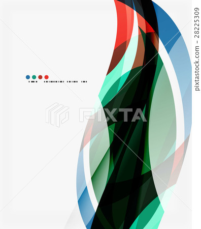 Colorful elegant wave creative layout Colorful elegant wave creative layout 28225309