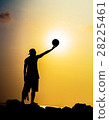 basketball player at sunset 28225461