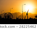 amusement park at sunset 28225462