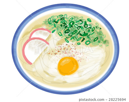 Tsukimi Udon Stock Illustration