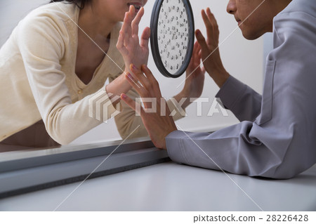 Visiting facility room male female boyfriend her prison, custody, crime, arrest, hold, prison 28226428