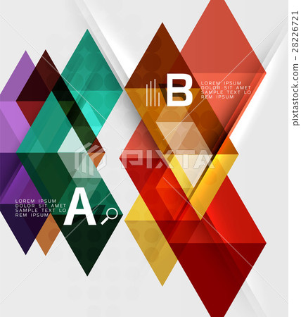 Triangle geometric infographic banner 28226721