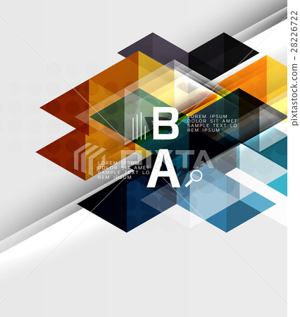 Triangle geometric infographic banner 28226722