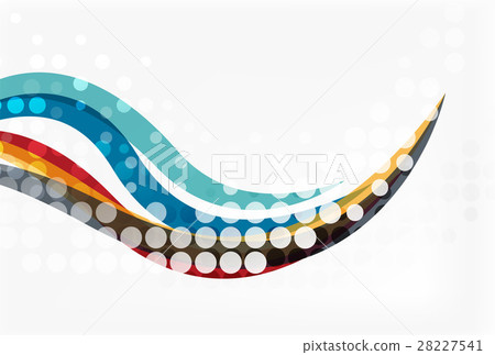 Vector abstract wave lines background 28227541