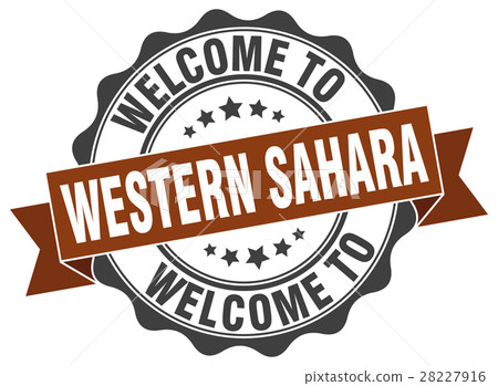 Western Sahara round ribbon seal 28227916