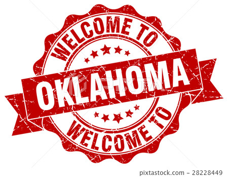 Oklahoma round ribbon seal 28228449