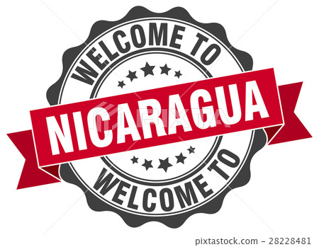 Nicaragua round ribbon seal Nicaragua round ribbon seal 28228481